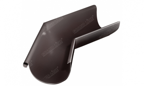 Угол желоба внешний 135гр 125мм RAL 8017 GL