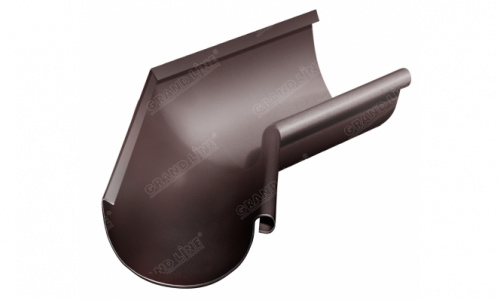 Угол желоба внутренний 135 гр 125мм RAL 8017 GL