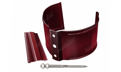 Кронштейн трубы на кирпич 90мм RAL 3005 GL