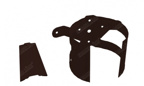 Кронштейн трубы на дерево 100мм RAL 8017 GL