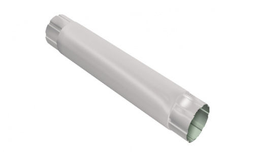 Труба круглая соединит. 100мм 1м RAL 9003 GL