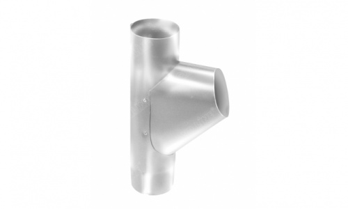 Тройник трубы 90мм RAL 9003GL