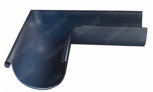 Угол желоба внешний 90гр 125мм RAL 7024 GL