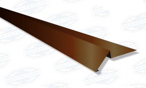 Торцевая планка метал. (коричневый) 2м