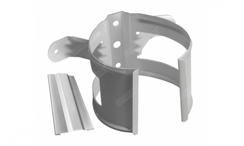 Кронштейн трубы на дерево  Optima,90мм RAL 9003