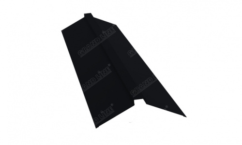 Планка конька плоского 0,5 twincolor Ral 9005 120х40х120