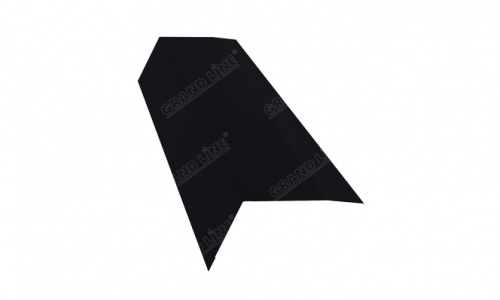 Планка карнизная 0,5 twincolor Ral 9005 100х69