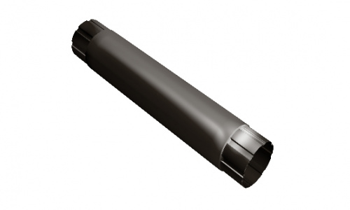 Труба круглая Optima, 90мм, 1м RAL 8017