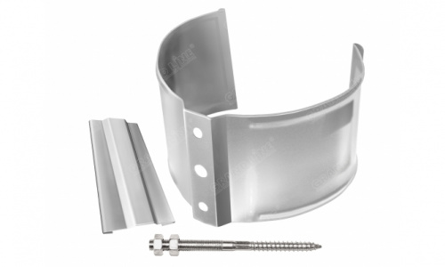 Кронштейн трубы на кирпич  Optima,90мм RAL 9003