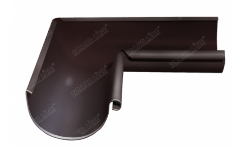 Угол желоба внутренний Optima, 90 гр. 125 мм,RAL 8017