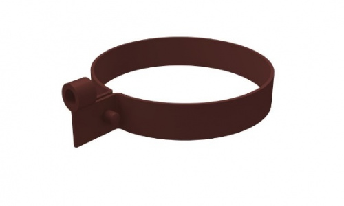 Хомут трубы ПВХ шоколад GL