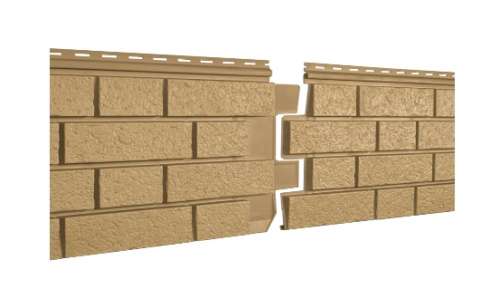 Сайдинг Стоун Хаус С- Лок Клинкер Горчичный