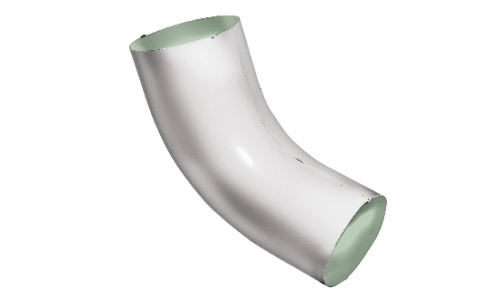 Колено 60 град Optima 100мм RAL 9003