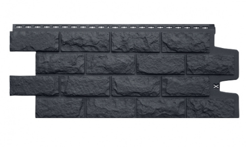 Фасадная панель GL Колотый камень Classic графит