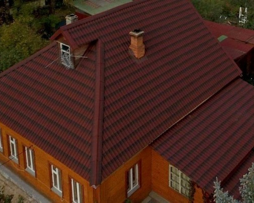 черепица красная