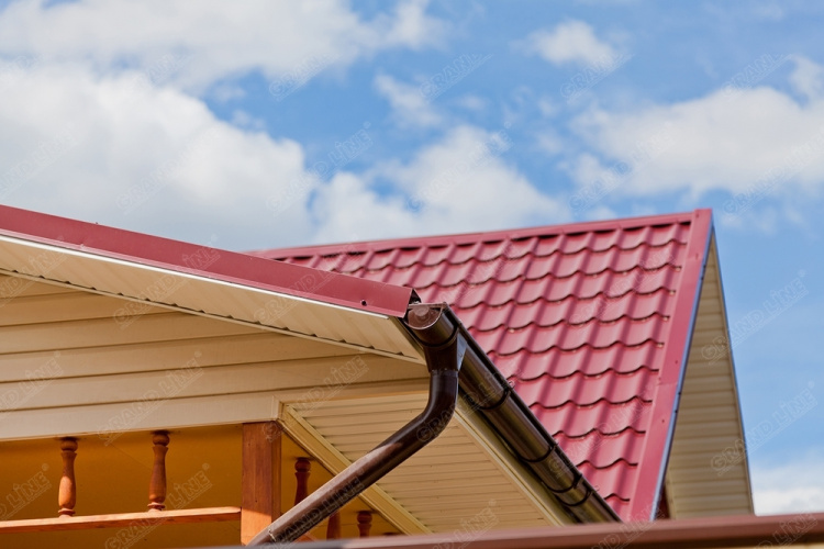 Желоб полукруглый 125мм 3м RAL 3005 GL