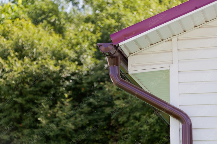 Угол желоба внутренний 90гр 125мм RAL 3005 GL