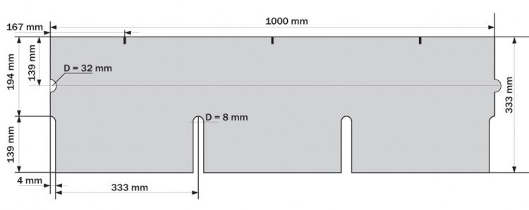 Плитка Ruflex TAB Кедровый орех