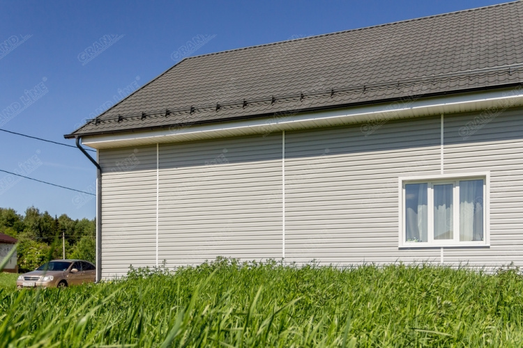 Колено трубы 60град 90мм RAL 7024 GL