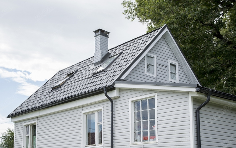 Угол желоба внешний 90гр 125мм RAL 7024 GL