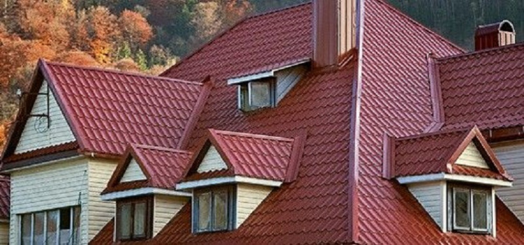 Металлочерепица Супермонтеррей 0,45-ПЭ RAL 3005